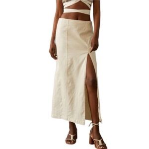 Anthropologie Women’s Off White Cotton Skirt Size 6